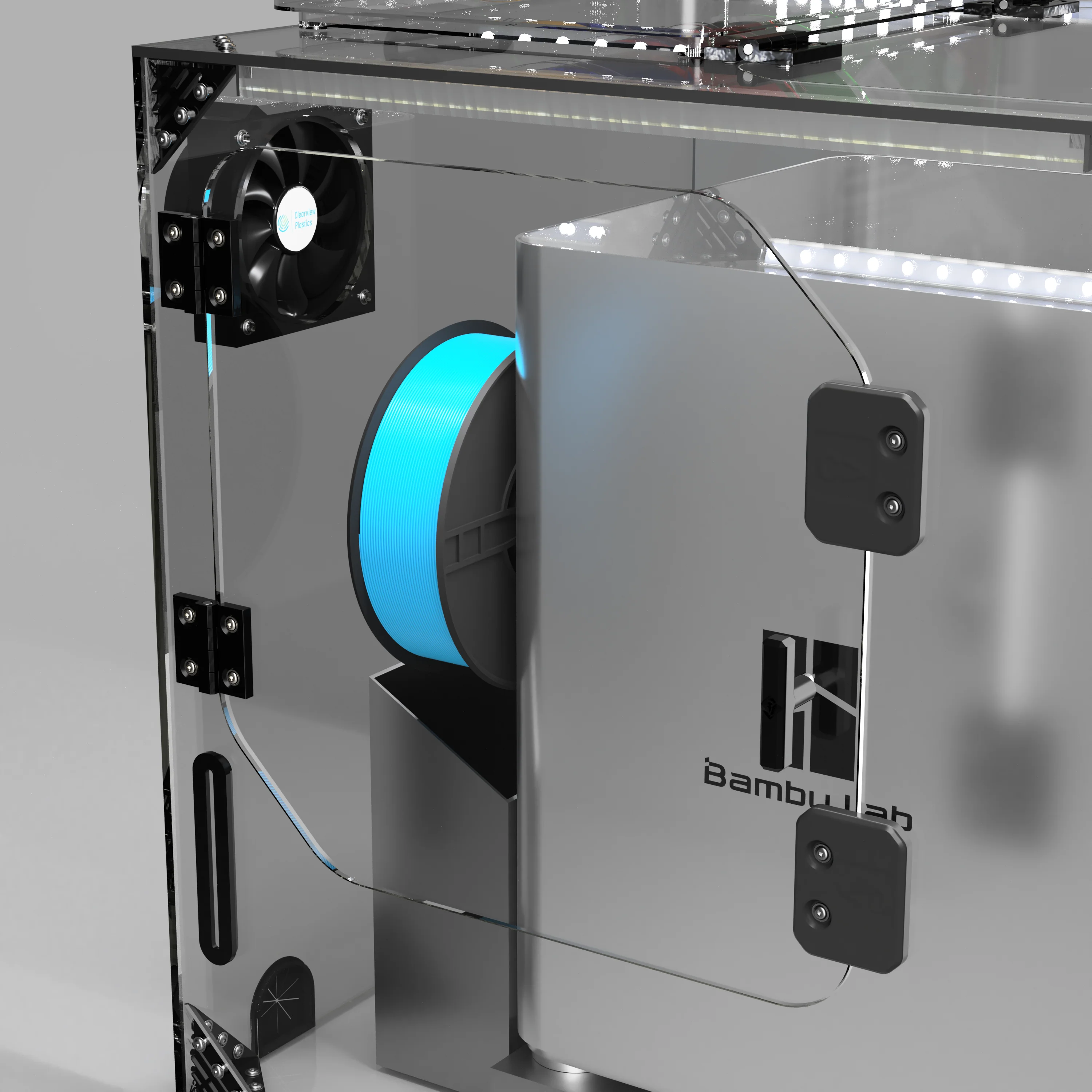 Bambu Lab X1C, P1S, P1P external Enclosure V2 - Image 9