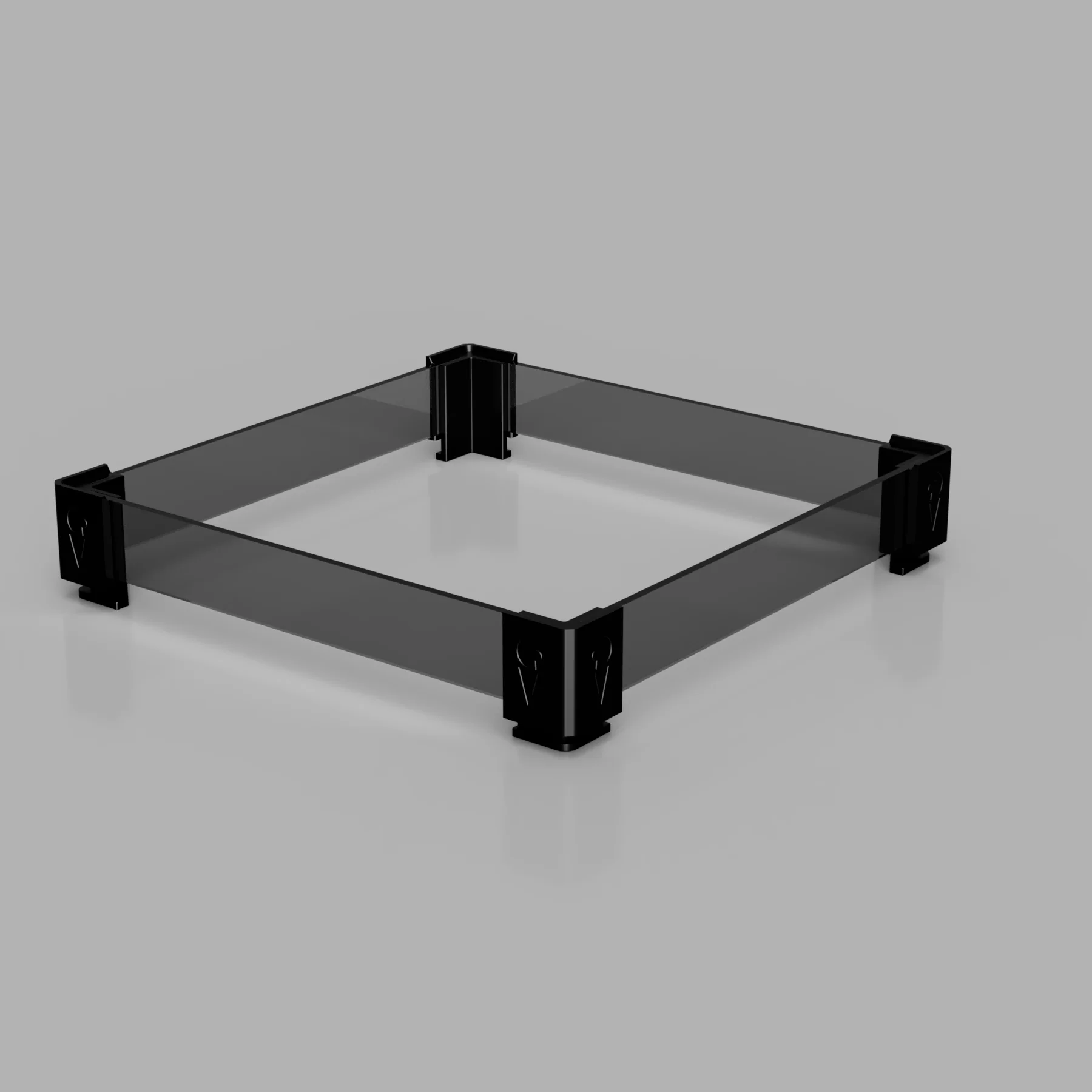 Creality K1 max Lid Riser with smoked acrylic panels - Image 4