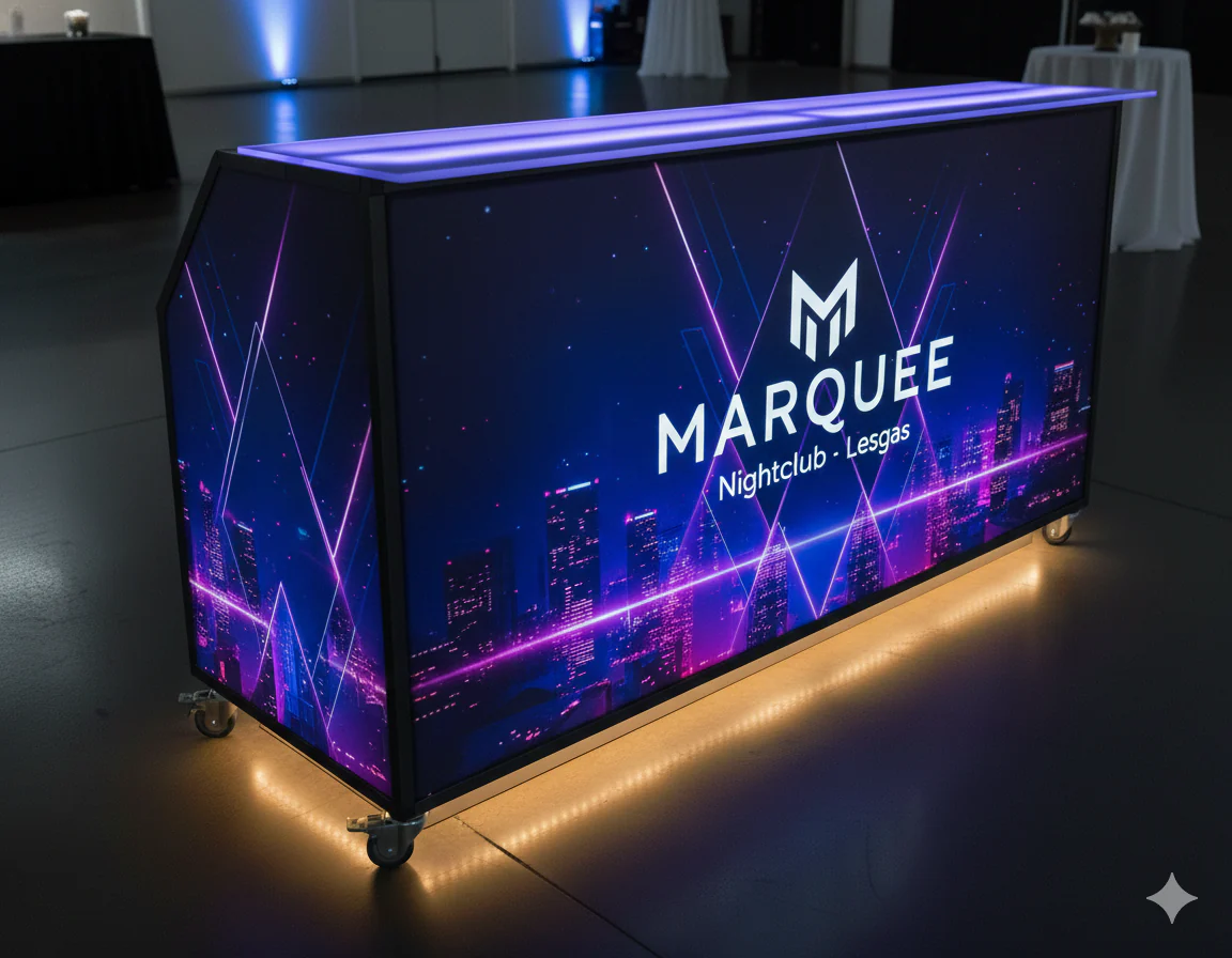 Custom LED Mobile Bar – Foldable, Branded, Event-Ready - Image 5