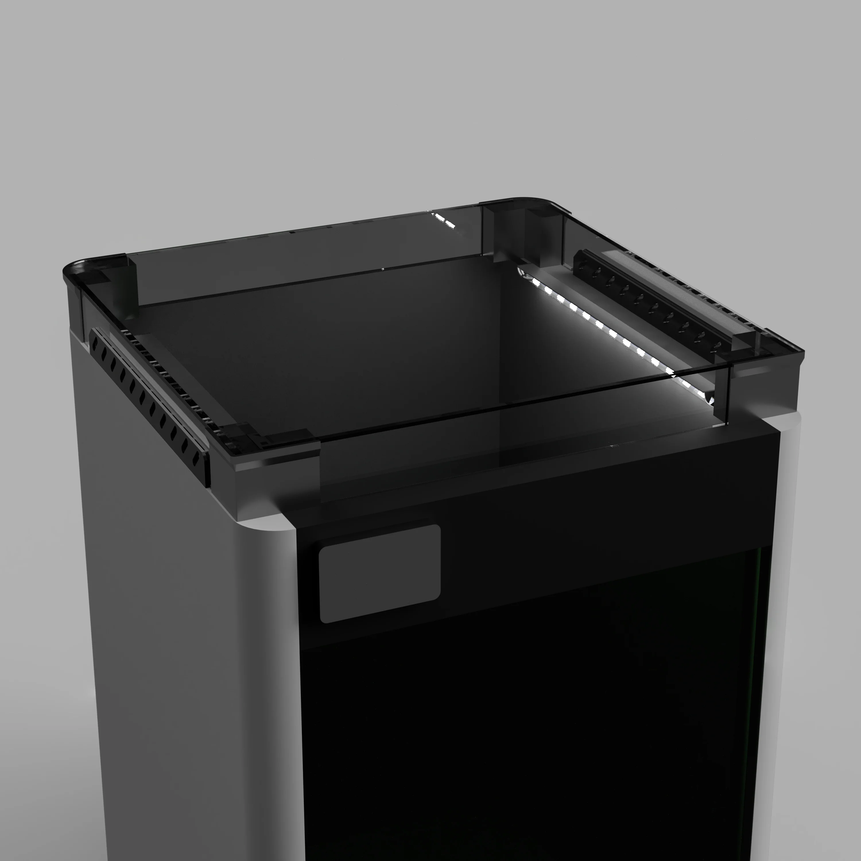 Qidi 4 Max Lid Riser with smoked acrylic panels - Image 3